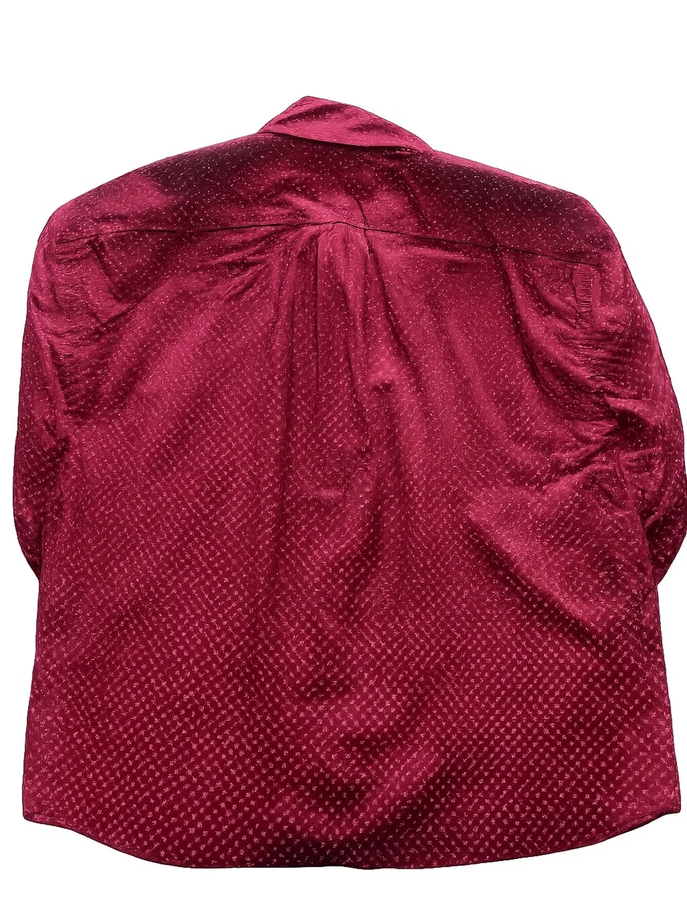 J. Crew Men's Button-Down Shirt in Deep Berry Red